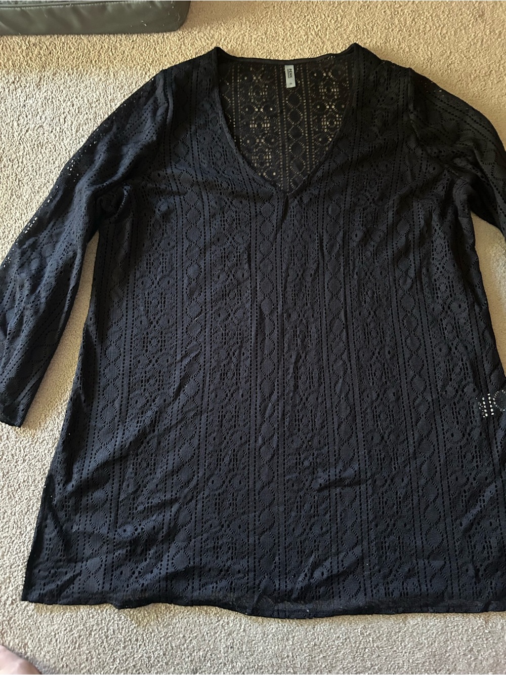 Penningtons Black Swim Suit Cover-up